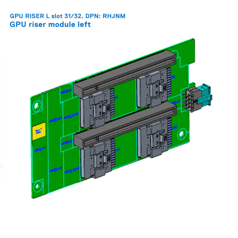 Dell Poweredge R750Xa Left GPU Riser Left | 9TR6X