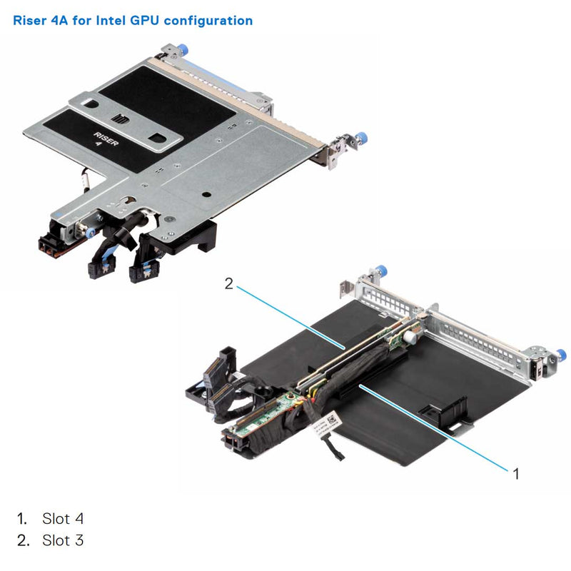 Dell PowerEdge XE9640 Riser Config 2 R1A + R4A Intel