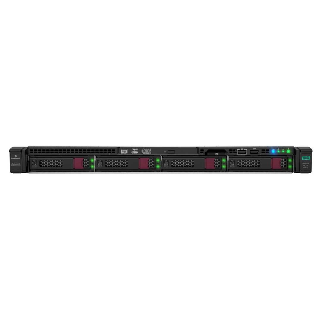HPE ProLiant DL325 (G10) Entry Rack Server 7262 3.2GHz 8 Core 1P 16GB-R S100i 4LFF 800W RPS Server | P17199-B21