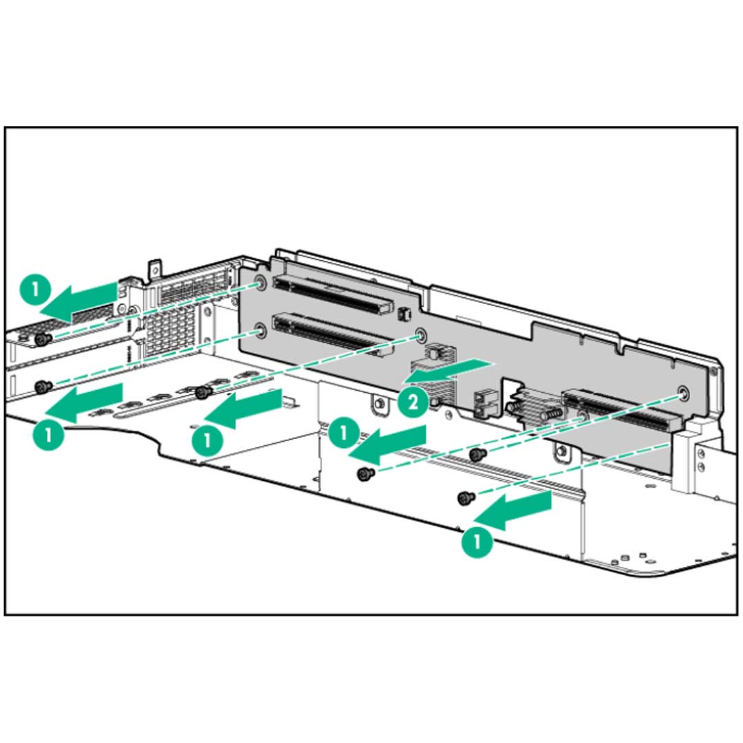 HPE XL190R (G9) GPU Direct Attach Re-Timer Right Riser Kit | 827353-B21