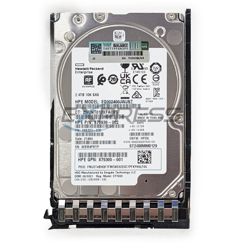 HPE 2.5" 2.4TB 10K SAS 12Gbps HDD | 876939-002