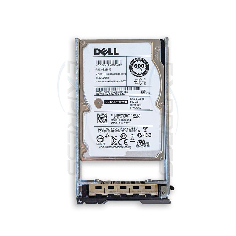 8WP8W - Dell 2.5" 600GB 10K SAS 6Gbps HDD