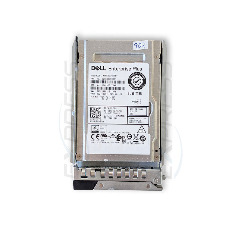 D7KJJ - 2.5" 1.6TB SAS 12Gbps WI SSD | Dell Compellent