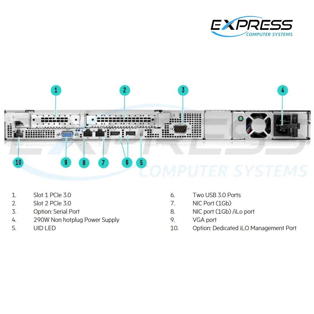 HPE ProLiant DL20 (G10) Performance Rack Server E-2236 1P 16GB | P17081-B21