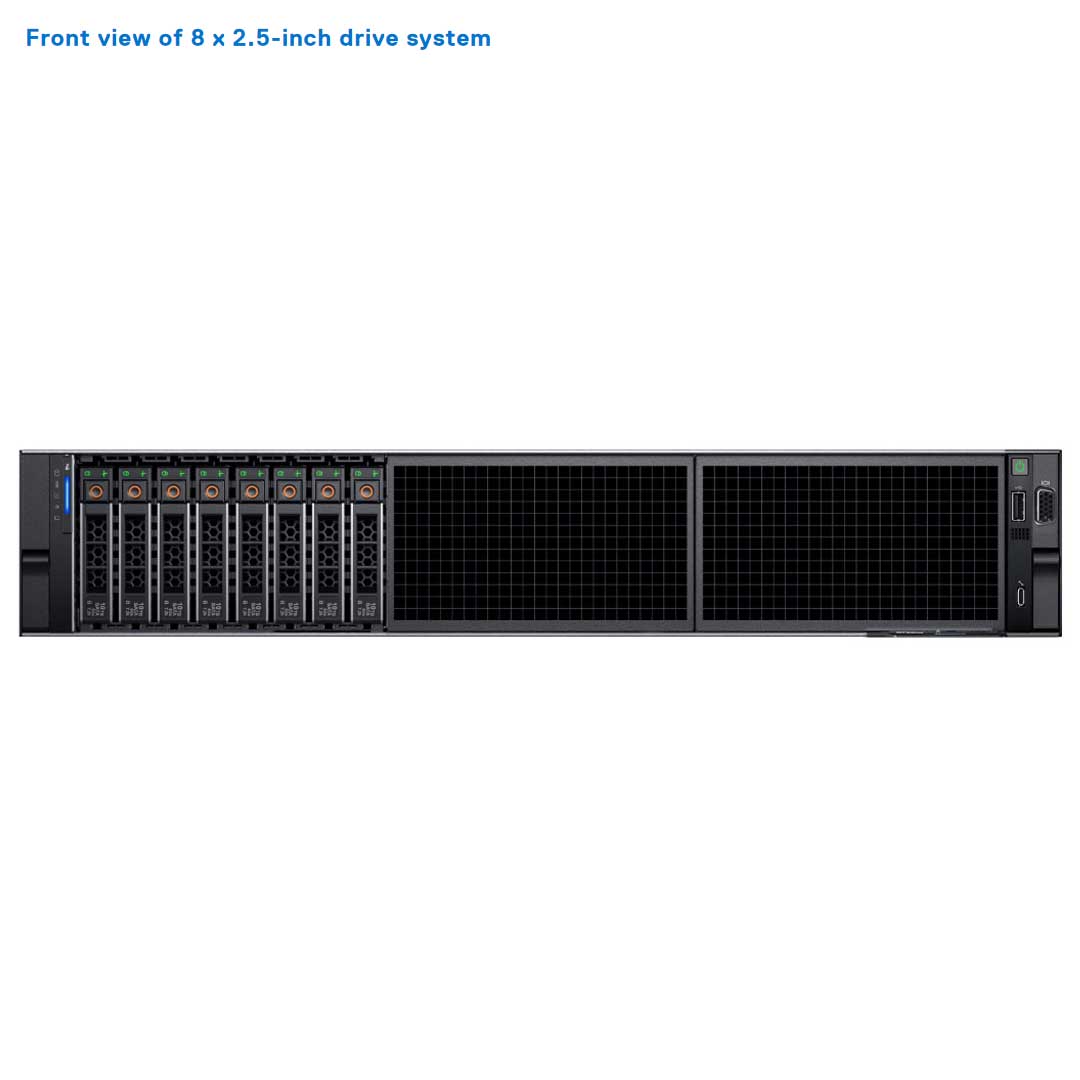Dell PowerEdge R7615 Rack Server Chassis (8x NVMe 2.5")