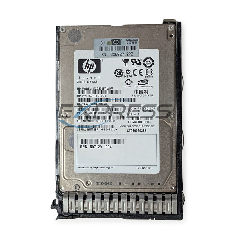 HPE 2.5" 300GB 10K SAS 12Gbps (DS) Enterprise HDD | 872735-001