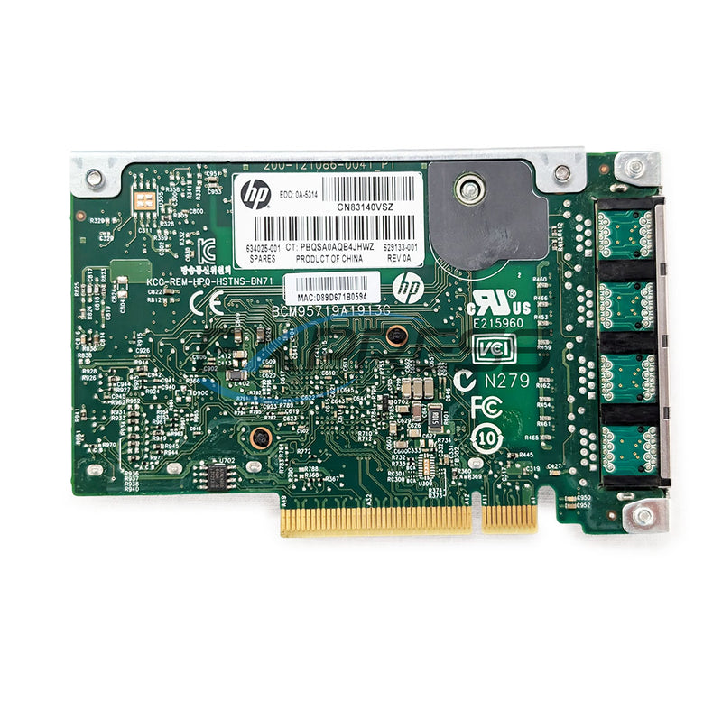 HPE 331FLR Quad Port 1GbE FlexLOM FIO Adapter | 634025-001