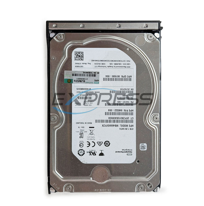 HPE 4TB 7.2K SATA 6Gbps LP (DS) HDD | 861683-H21