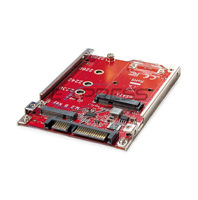 MSATA & M.2 Convert to 2.5" SATA Adapter Module | ISAT-M2MS