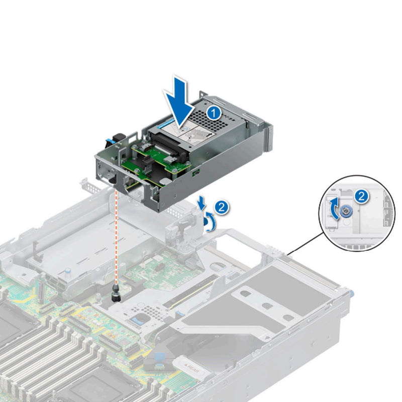 Dell 16th Gen 2xSFF Stacked Rear Drive Cage