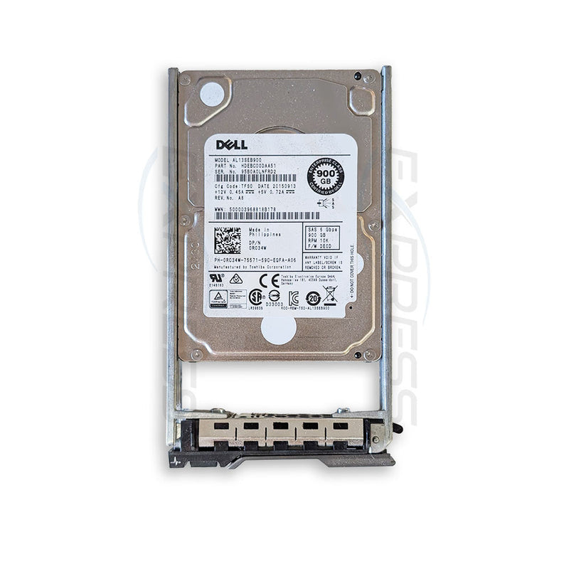 RC34W - Dell 2.5" 900GB 10K SAS 6Gbps HDD