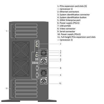 Dell PowerEdge T630 Tower Server Chassis (8x3.5")