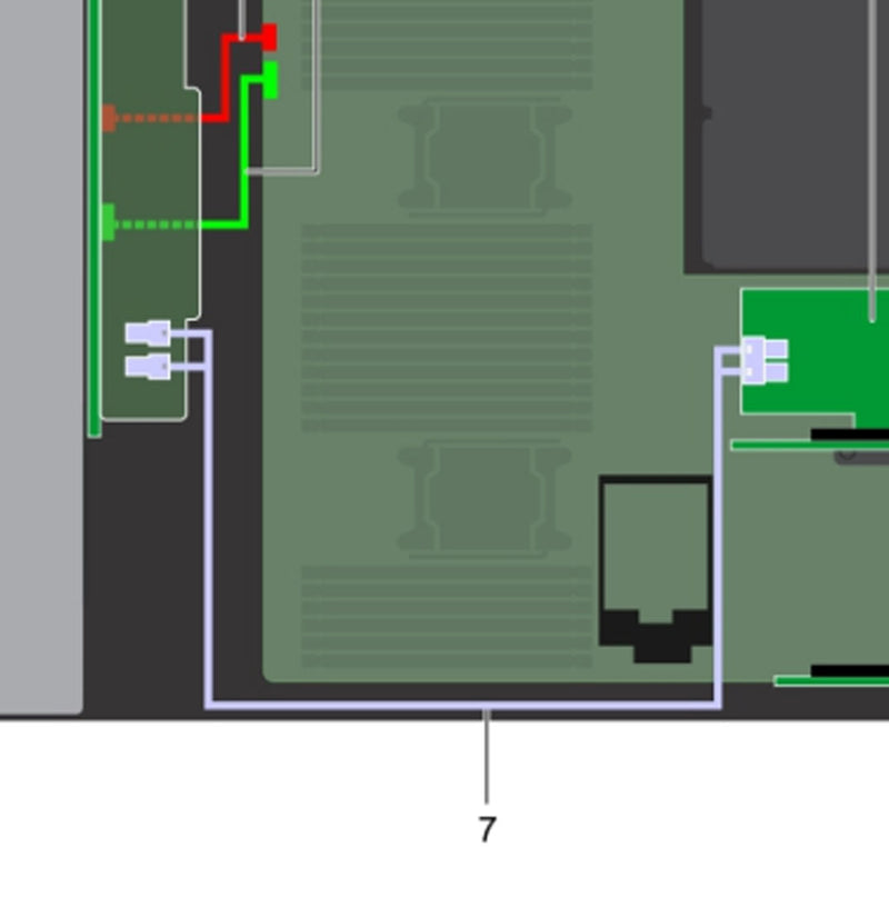 Dell R740 16 Bay Slimline SAS to Dual miniSAS-HD Cable | W5XVV