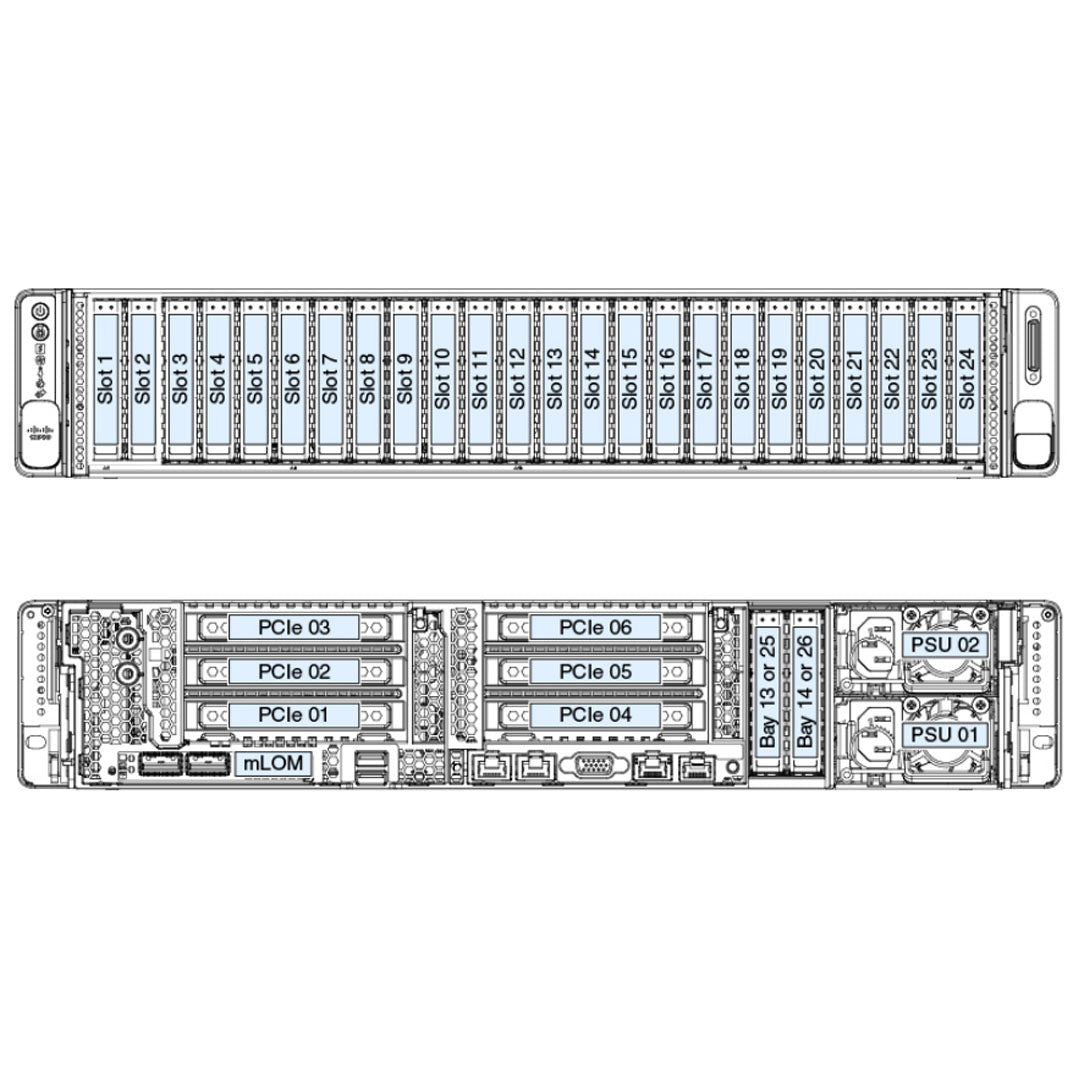 Cisco HyperFlex HX240c M5 Rack Server CTO