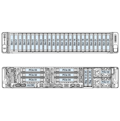 Cisco HyperFlex HX240c M5 Rack Server CTO