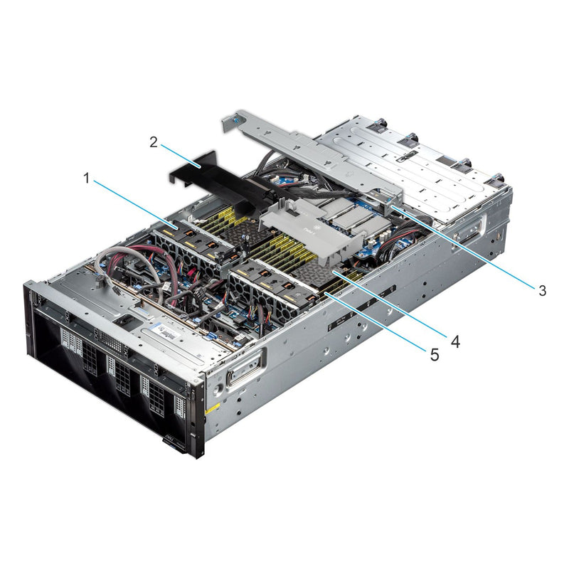 Dell PowerEdge XE9680L internal view