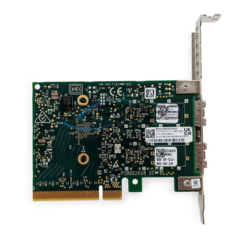 Dell Mellanox ConnectX-6 (CX6) Dual Port SFP28 10/25GbE FH Adapter (CX631102A) | R5WK9