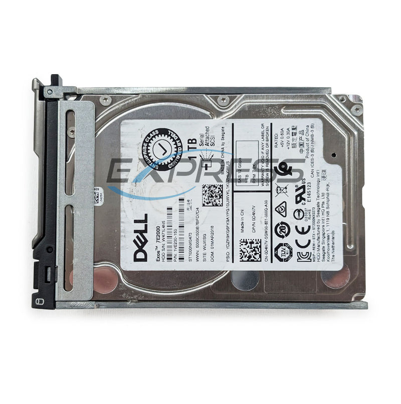 Dell 2.5" 1TB 7.2K NL-SAS 12Gbps 512n HDD | D4N7V