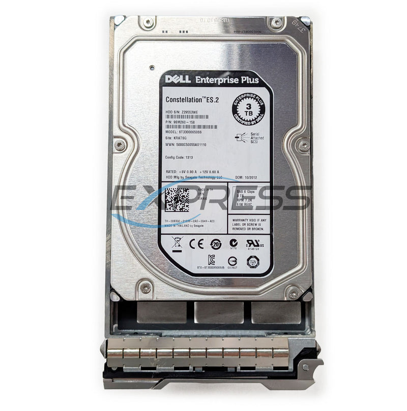 Dell Equallogic 3.5" 3TB 7.2K NL-SAS 6Gbps HDD | 0KK92