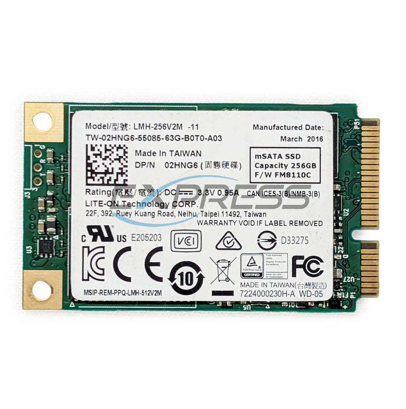 Dell 256Gbps mSATA 6Gbps SSD | 2HNG6