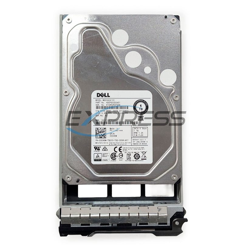Dell 3.5" 1TB 7.2K SATA 6Gbps HDD | 3C46W