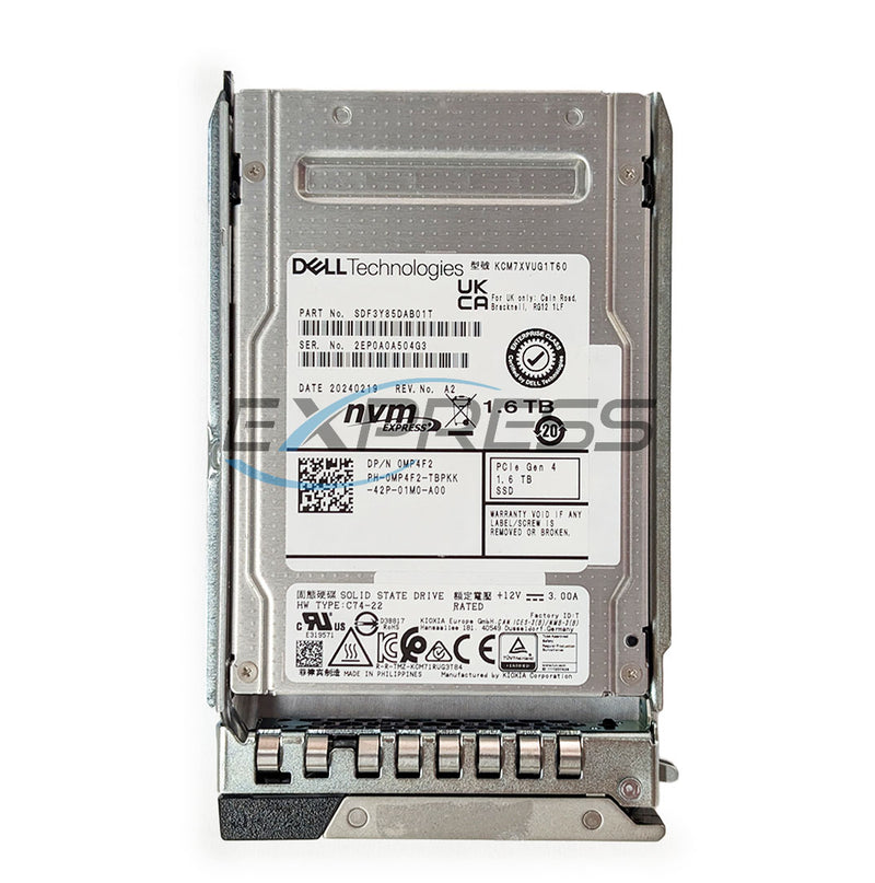 Dell 2.5" 1.6TB (G4) NVMe Drive | MP4F2