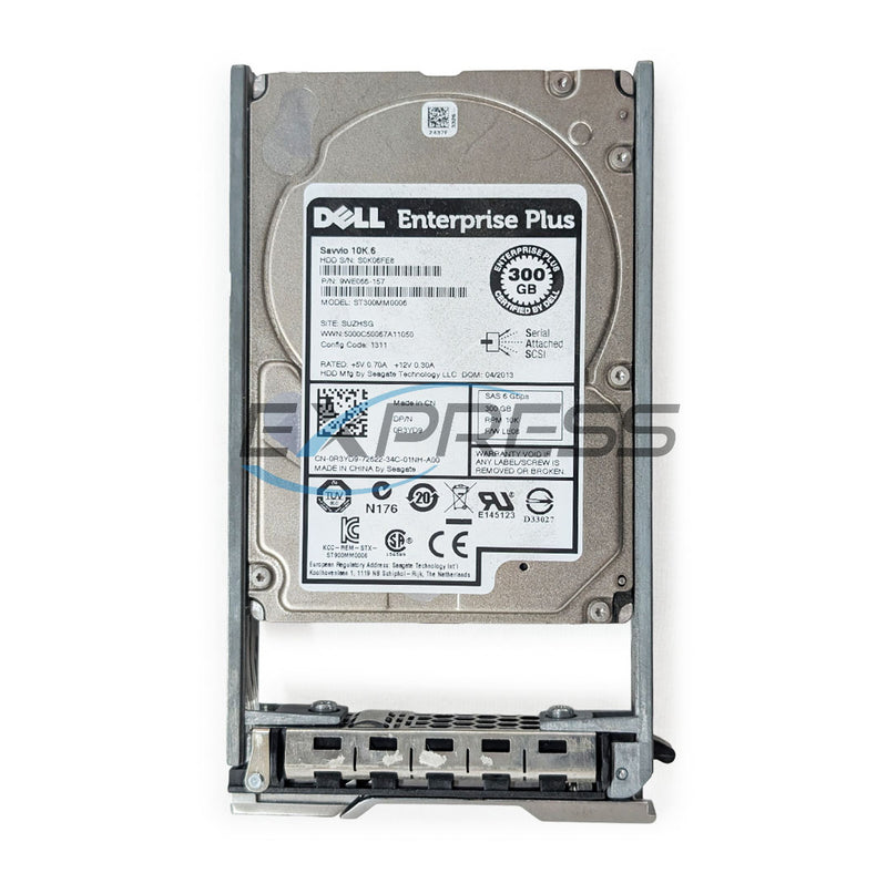 Dell 2.5" Equallogic 300GB 10K SAS 6Gbps HDD | R3YD9