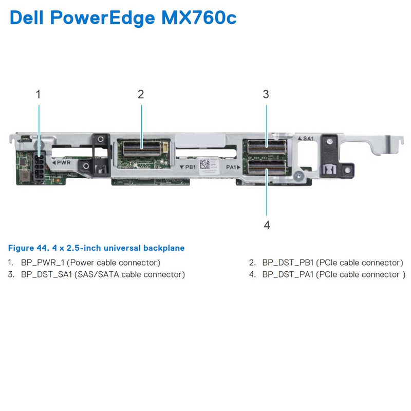 Dell PowerEdge MX760c 4x2.5" SFF Compute Sled Chassis