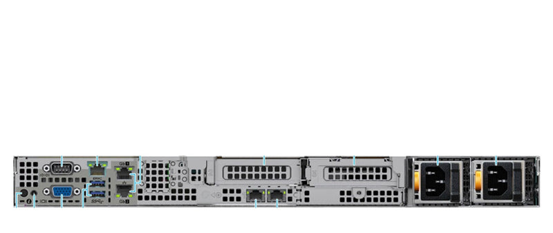 Dell PowerEdge R6515 rack server rear view