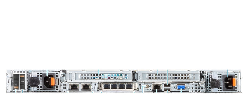 Dell PowerEdge R6525 rack server rear view