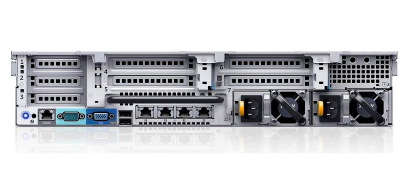 Dell PowerEdge R730xd rack server rear view