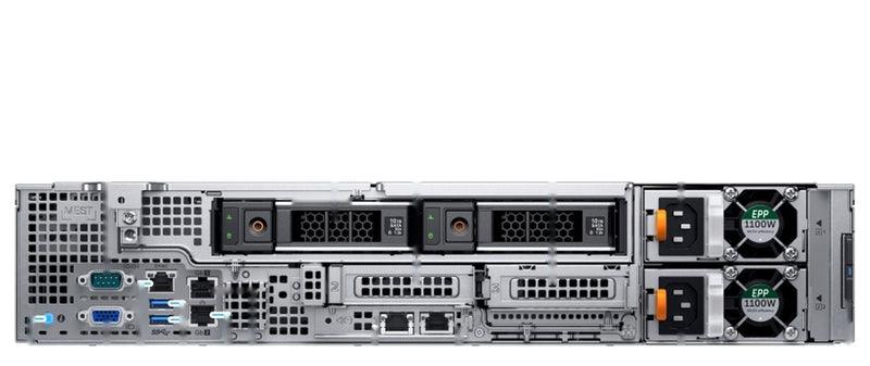 Dell PowerEdge R740xd2 rack server rear view
