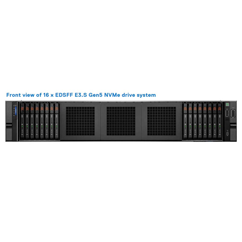 Dell PowerEdge R760 Rack Server Chassis (16x 2.5" EDSFF E3.S)