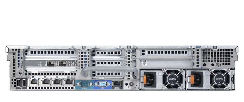 Dell PowerEdge R820 rack server rear view