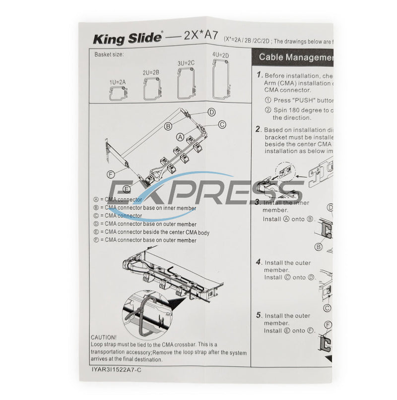Dell XE8545 Cable Management Arm (CMA) | 298KR