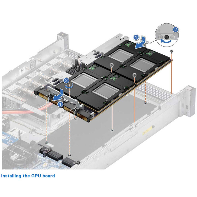 Dell PowerEdge XE9640 Rack Server Chassis with Nvidia GPU