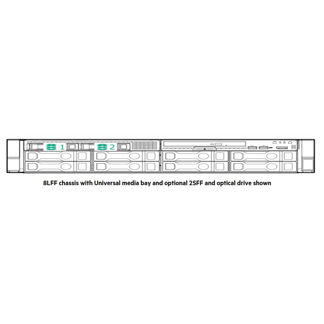 HPE ProLiant DL380 8LFF NC Rack Server (G11) CTO