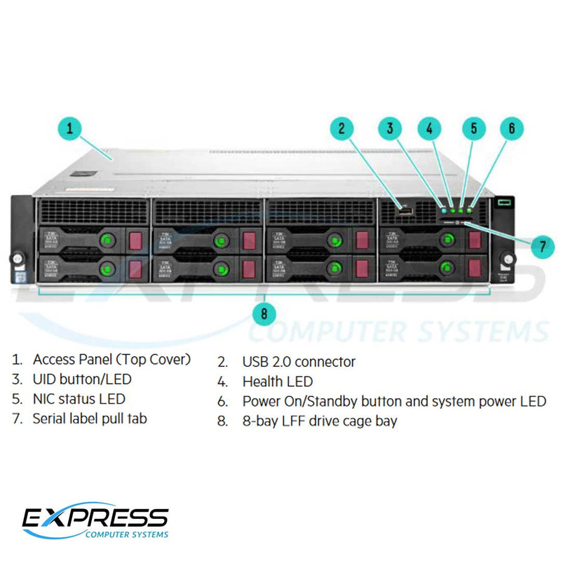 778685-B21 - HPE ProLiant DL80 Gen9 8 Server Chassis