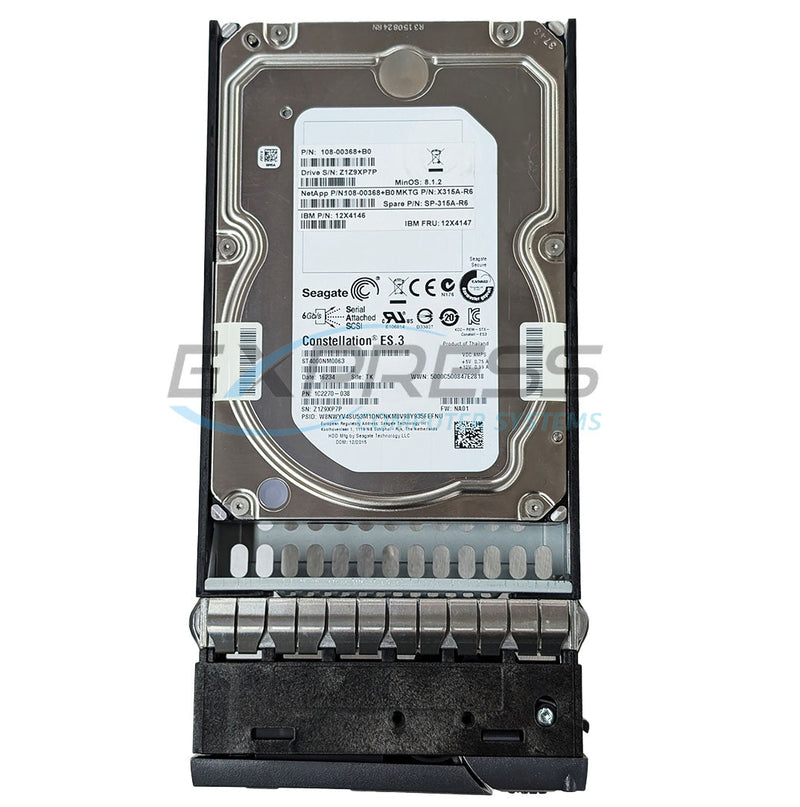 NetApp 3.5" 6TB 7.2K NL-SAS 12Gbps NSE HDD (108-00399) | X317A