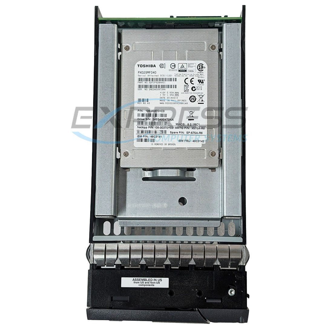 NetApp 2.5" 200GB SAS 6Gbps SSD (108-00253) w/ 3.5" HYB CAR | X448A-R6