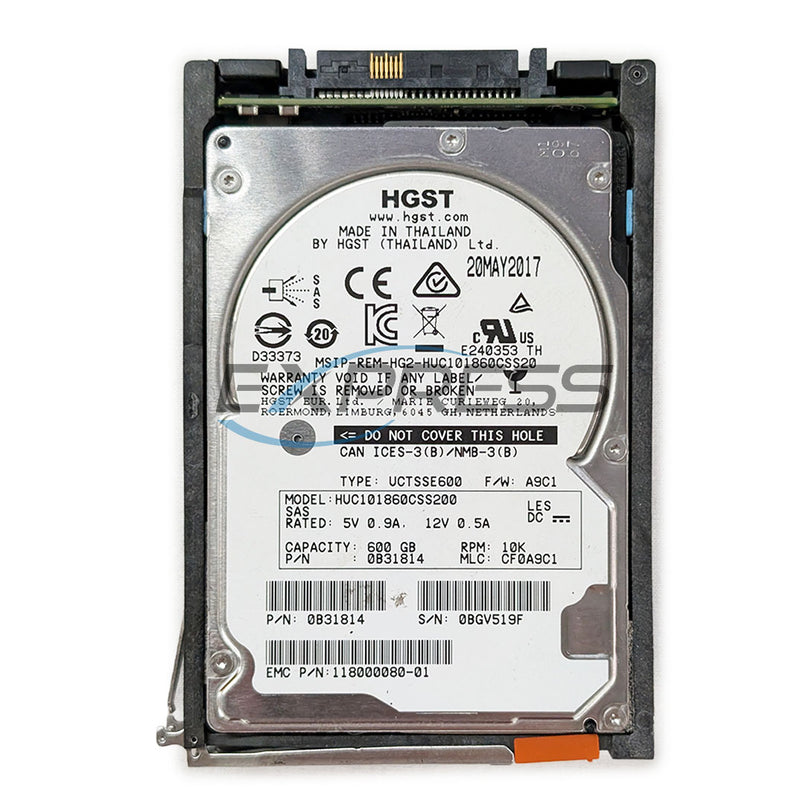Emc 2.5" 600GB 10K SAS 6Gbps HDD | 005051466
