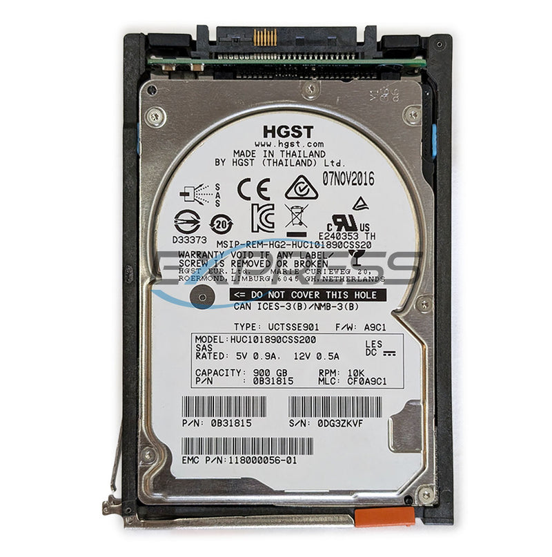 Emc 2.5" 900GB 10K SAS 6Gbps HDD | 005051467