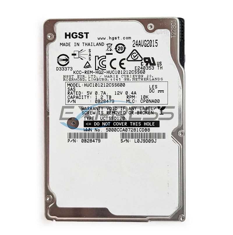 Hitachi 2.5" 1.2TB 10K SAS 6Gbps HDD | HUC101212CSS600