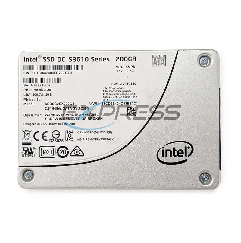 Intel DC S3610 2.5" 200GB SATA SSD | SSDSC2BX200G4