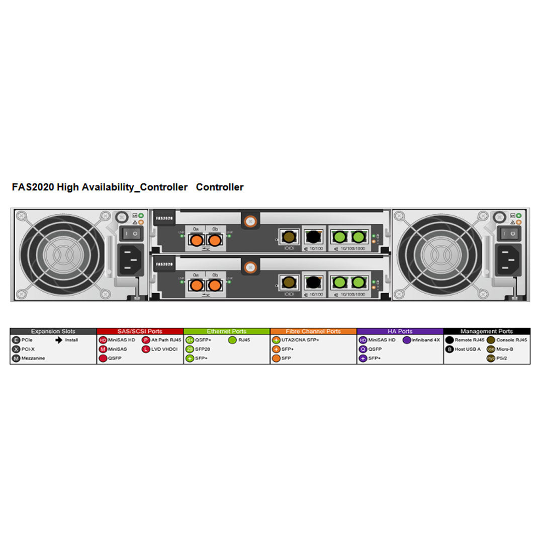 NetApp FAS2020 Dual Controller Filer Head (HA)