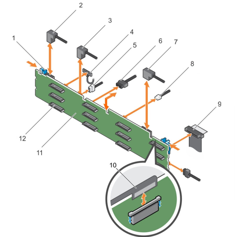 Dell Poweredge R730Xd 12 Bay SAS Cable | 8RJM1