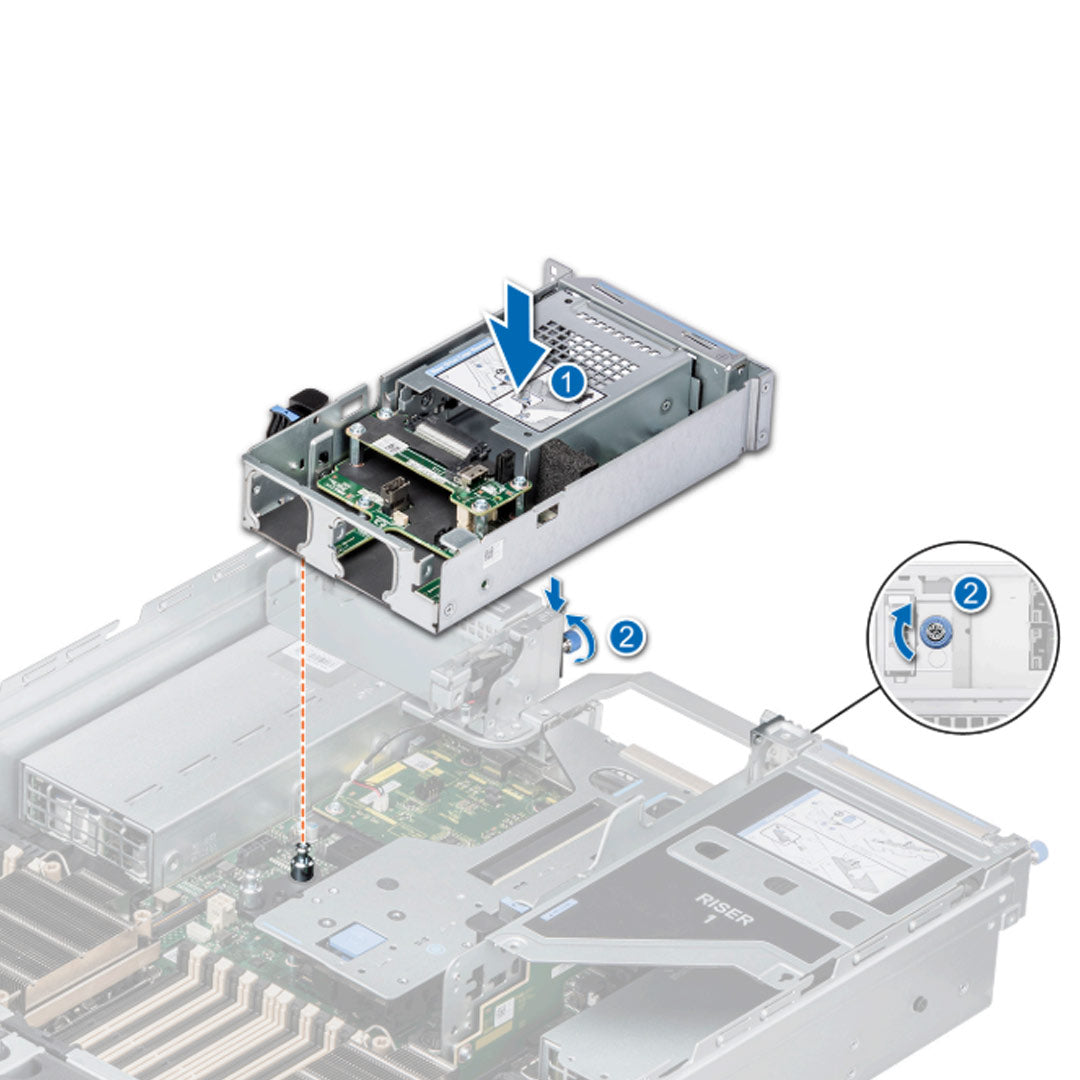 Dell 15th Gen 2x 2.5" SAS/SATA/NVMe (HDD/SSD) Rear Drive Module