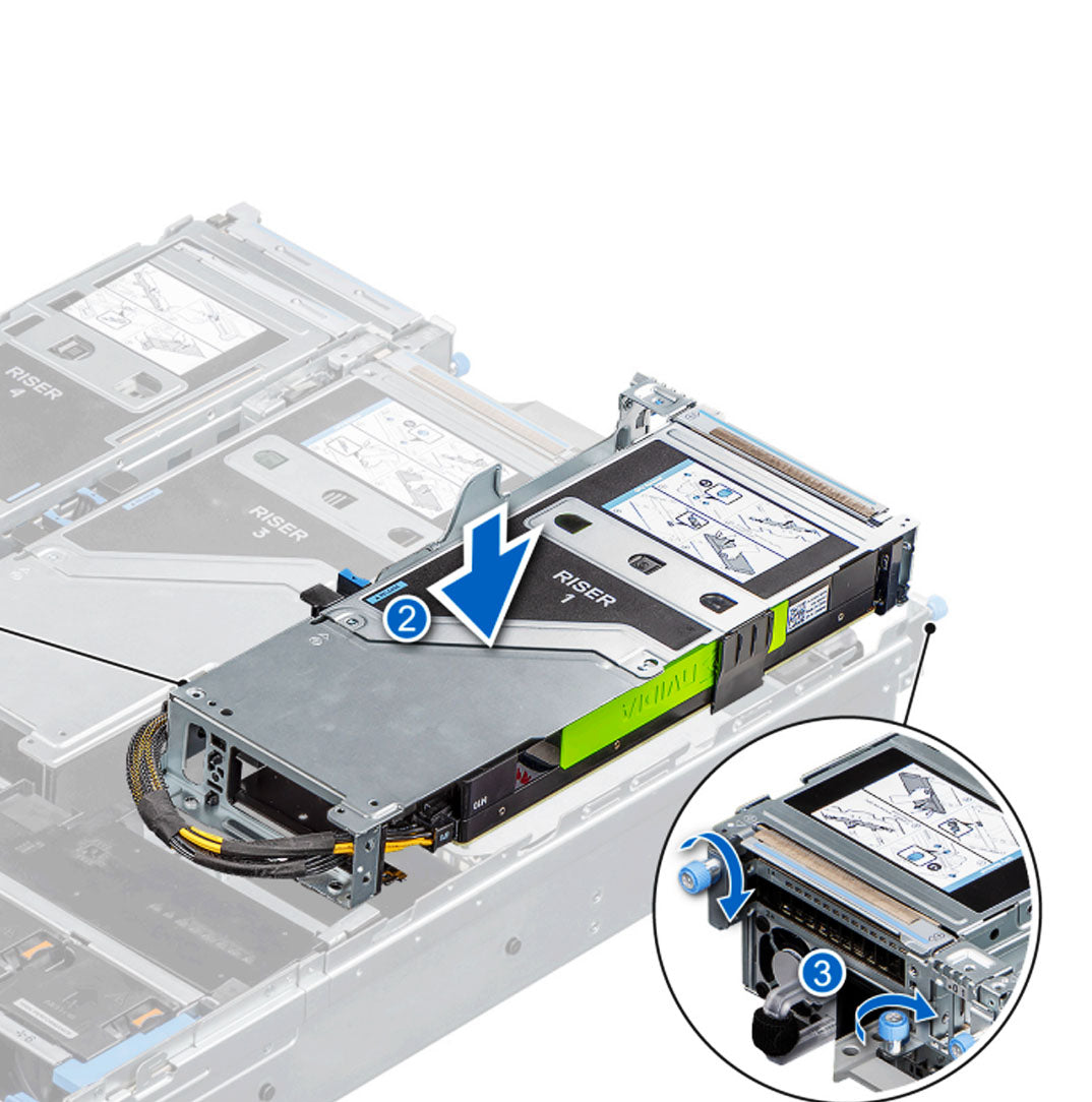 Dell Poweredge R7525 R1A FH Fl Riser Kit | 2P0MN