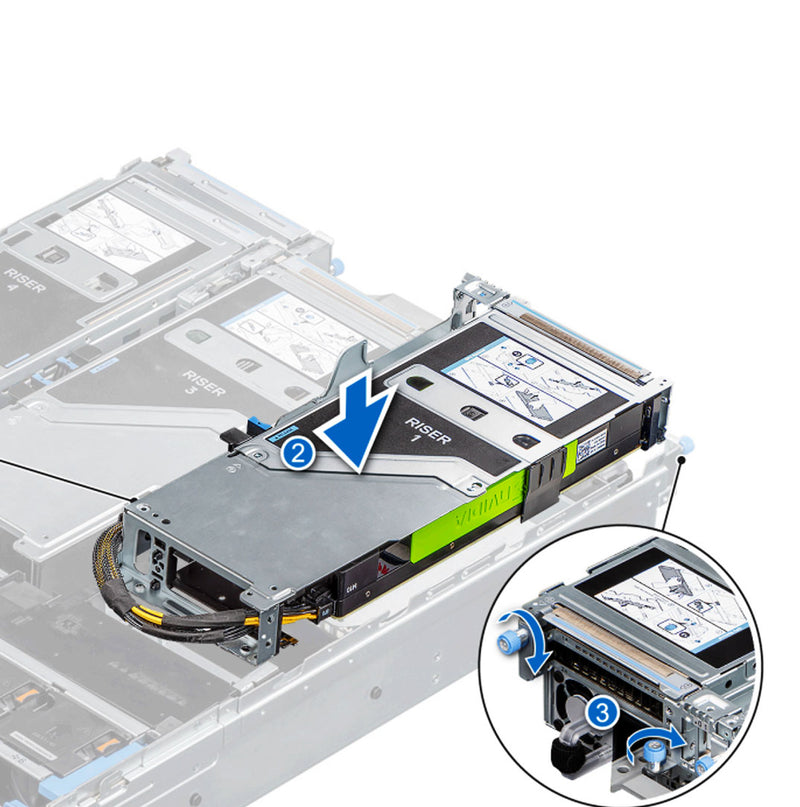 Dell Poweredge R7525 R1A FH Fl Riser Kit | 2P0MN