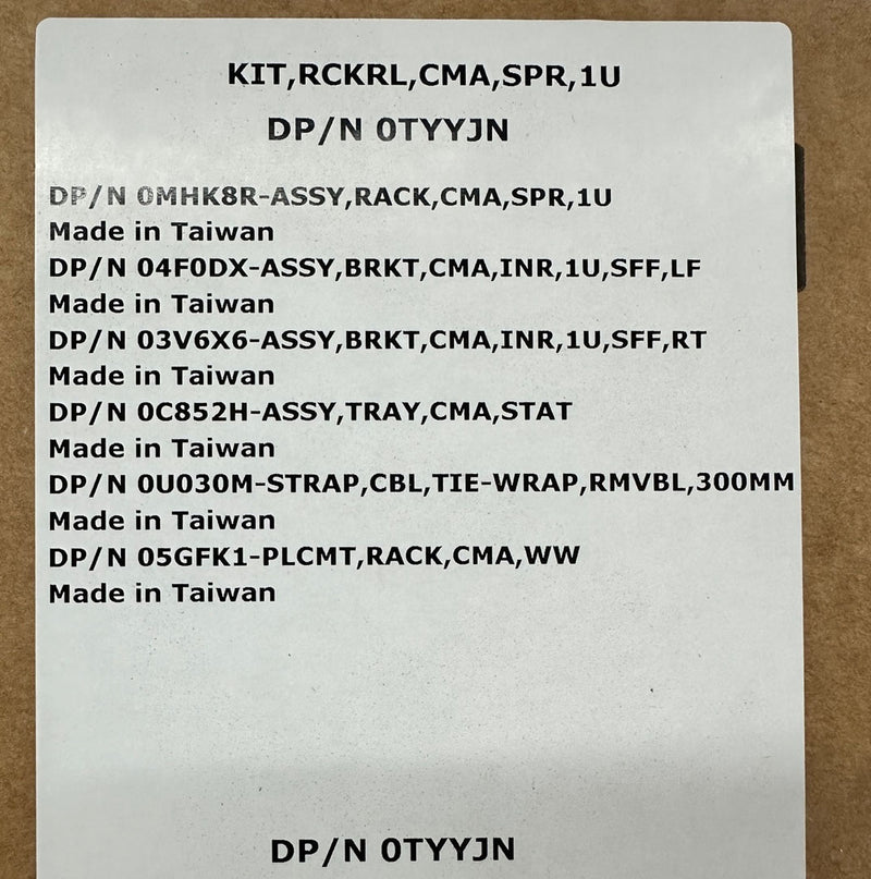 Dell PowerEdge 1U Cable Management Arm Kit | TYYJN